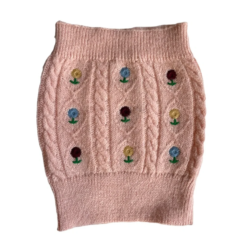 Zara Knit Embroidered Tube Top NEW - Picture 5 of 7